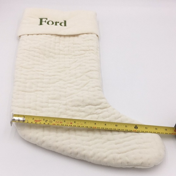 Pottery Barn Velvet Christmas Stocking “Ford” - Picture 9 of 11